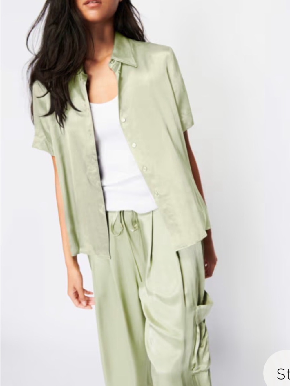 Nation XL Odin blouse in olive oil size large - Picture 1 of 6